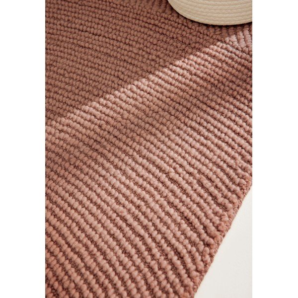 Käsitsi kootud villane vaip terrakota värvi 80x300 cm Calmio - Hanse Home-image-2