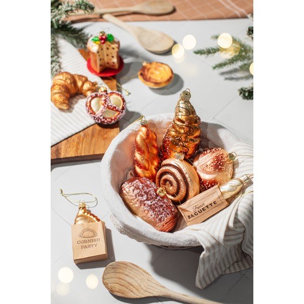 Klaasist jõulukaunistus, 3,5 cm Plait Bread – Sass & Belle-image-2
