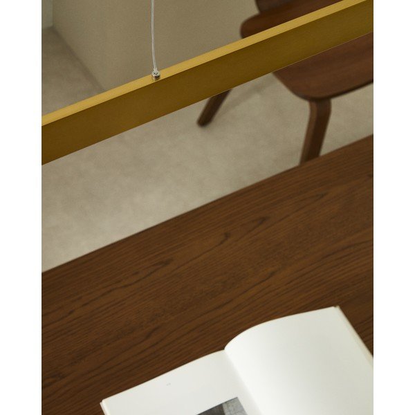 Kuldne LED-ripplamp metallist varjuga Boadella - Kave Home-image-3