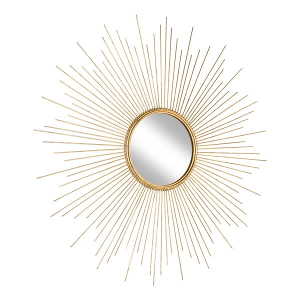 Kuldse metallist raamiga seinapeegel, ø 104 cm Ella - Westwing Collection-image-2