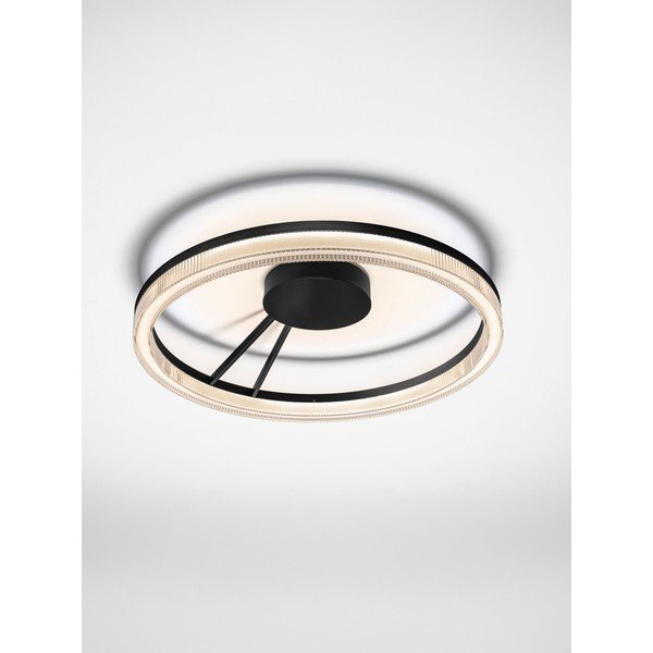 Mattmust alumiiniumist hämardatav LED-laevalgusti akrüülklaasist varjuga Lonela - Nova Luce-image-3