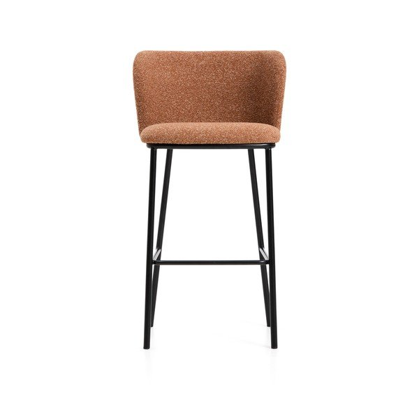 Terrakota värvi polsterdatud baaritool (istme kõrgus 75 cm) Ciselia - Kave Home-image-3