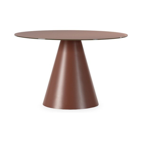 Ümmargune söögilaud klaasist pealispinnaga ø 120 cm Vida - MOME