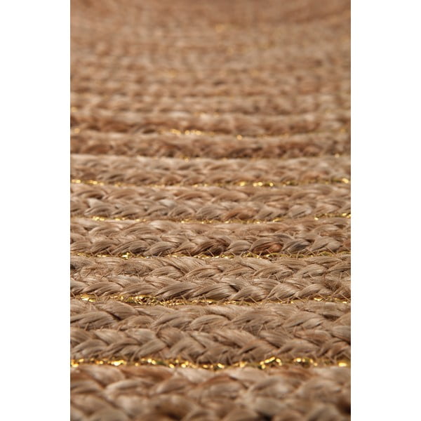 Pruun käsitsi valmistatud vaip, ø 140 cm Abha - Nattiot-image-3