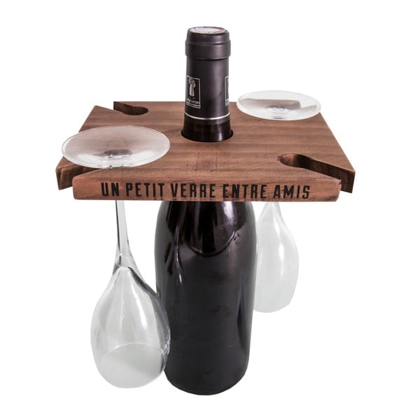 Pruun veini ja klaasi hoidja Entre Amis - Antic Line