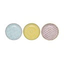 Komplekt 3 kivitoorainest magustoidutaldrikut, ø 16 cm Patrizia - Bloomingville