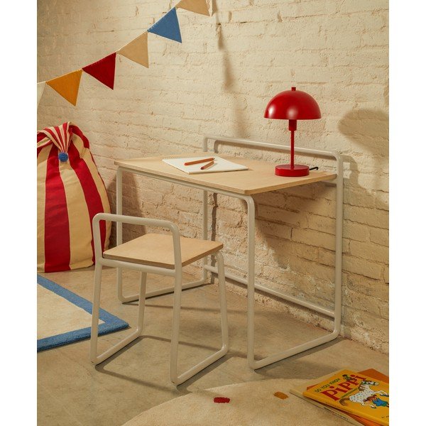 Beež metallist laste tool Tinn - Kave Home-image-1