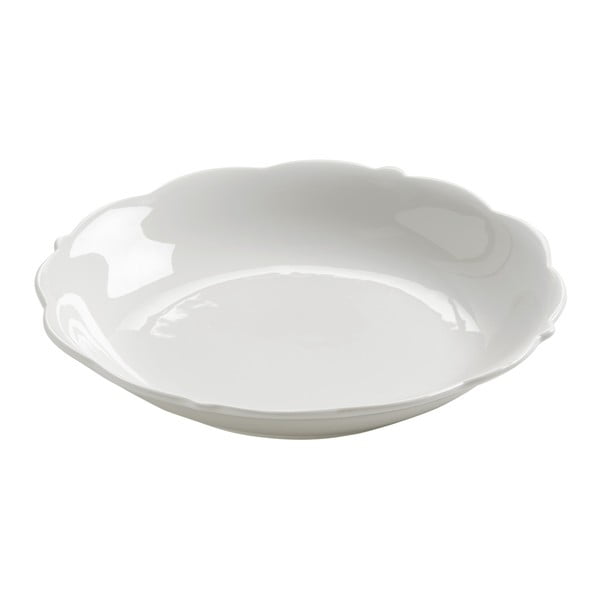 Sada 4 porcelánových polévkových talířů Maxwell & Williams White Rose, ⌀ 17,5 cm