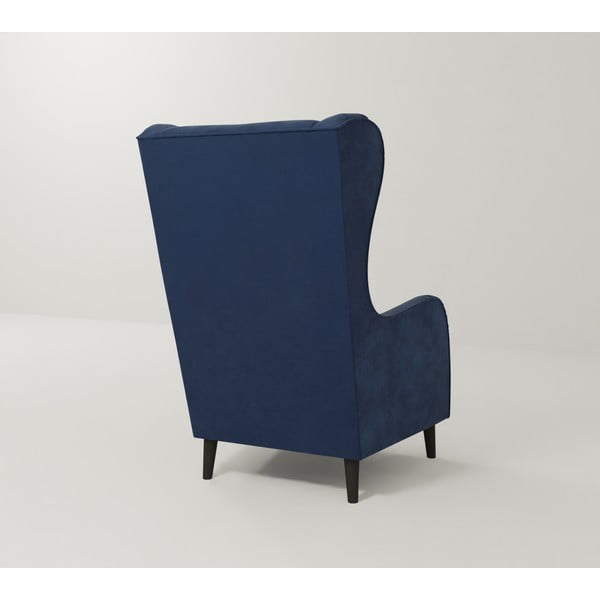 Tumesinine sametist tugitool Carole - Ropez-image-2