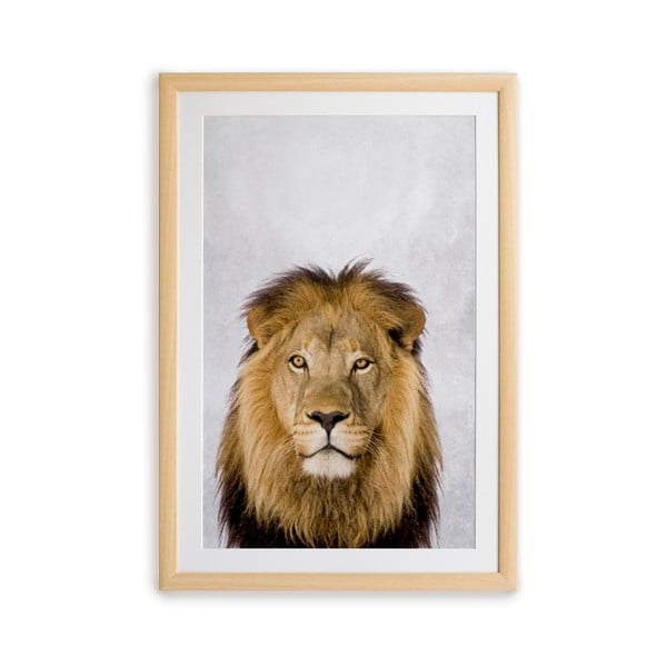 Seinamaal raamides, 30 x 40 cm Lion - Surdic