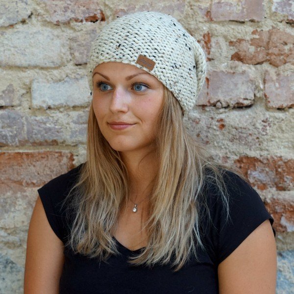 Beež käsitsi kootud müts Tweed - DOKE-image-1