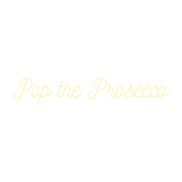 Valge seinalamp Prosecco, 80 x 15 cm Pop the Prosecco - Candy Shock-image-2