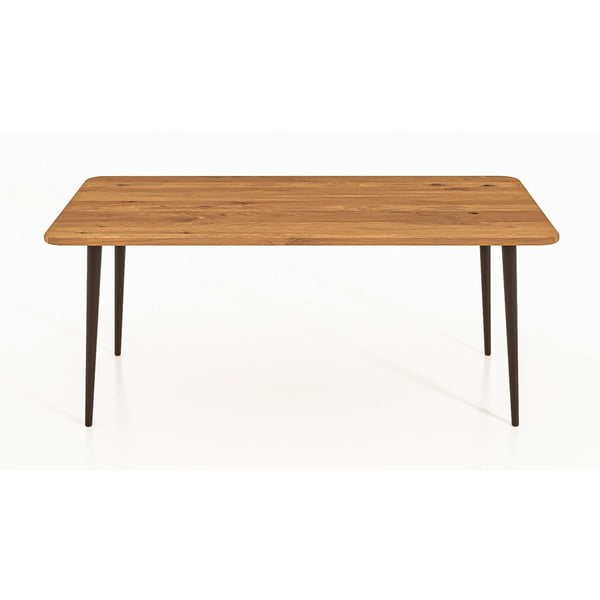 Naturaalset värvi tammepuust kohvilaud 90x90 cm Kula - The Beds-image-2