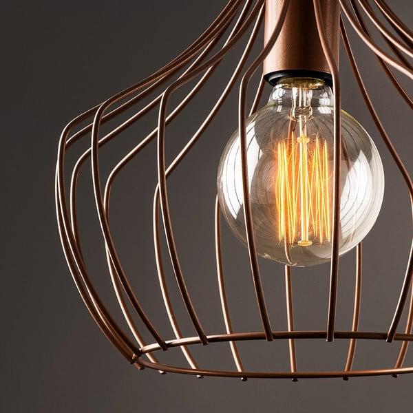 Vasevärvi rippvalgusti metallist varjuga ø 27 cm Mezopotamya - Opviq lights-image-3