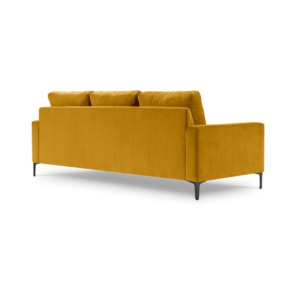 Kollane sametne diivan , 220 cm Harmony - Kooko Home-image-3