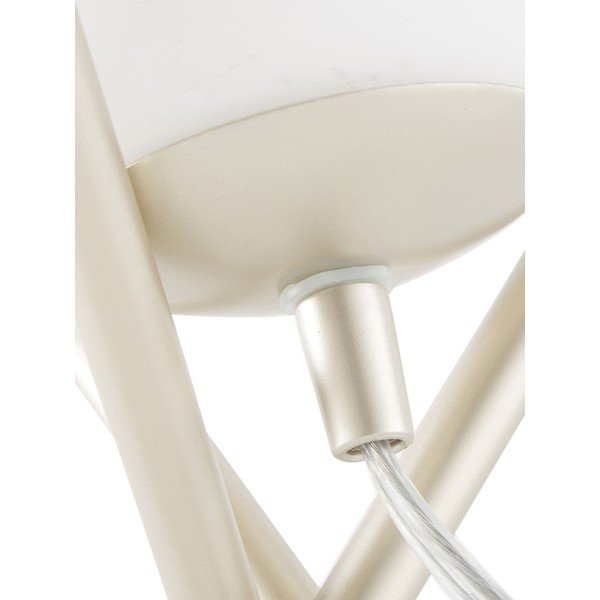 Valge klaasvarjuga laualamp , kõrgus 33 cm Erik - Westwing Collection-image-3