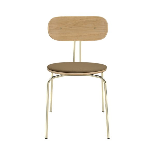 Kuldse helepruuni värvi söögitoolid Curious - UMAGE-image-2