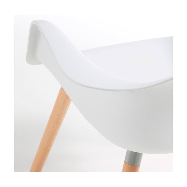 Valge tugitool pöögijalgadega Kenna - Kave Home-image-3