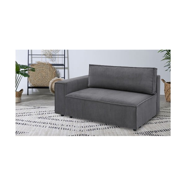 Tumehall velvetist diivanimoodul, vasak nurk  Nihad modular - Bobochic Paris-image-1