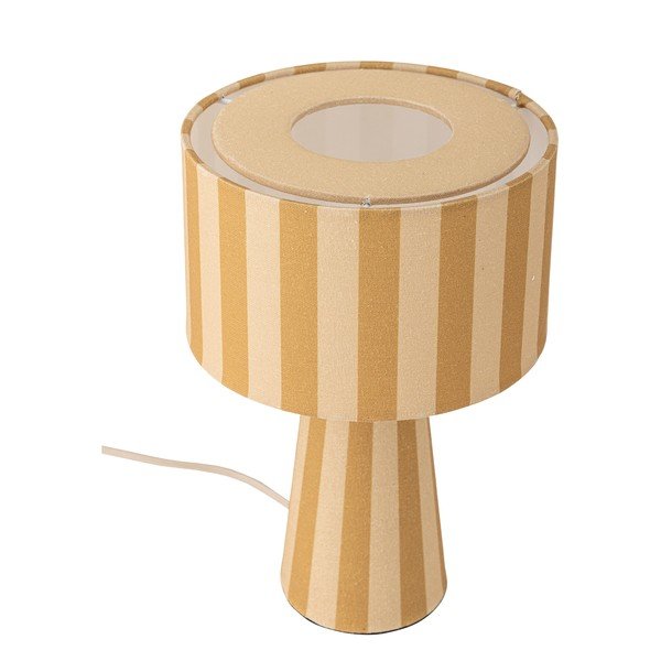 Kollane riidest laualamp tekstiilist varjuga (kõrgus 30 cm) Emmie - Bloomingville-image-3