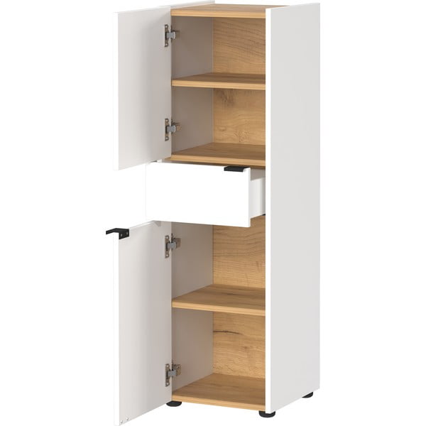 Valge kõrge vannitoakapp 34x111 cm Forano - Germania-image-1