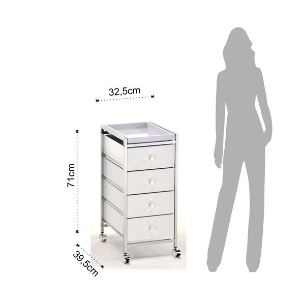 Pojízdná skříňka se 4 zásuvkami Tomasucci Baldo-image-1