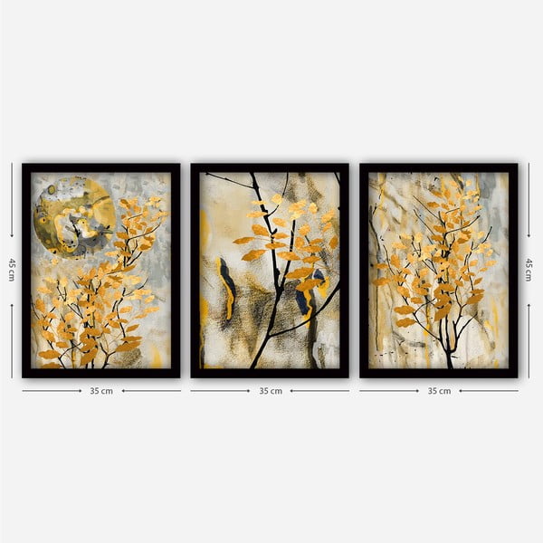 Plakatite komplekt raamides, 3 tk 35x45 cm - Wallity-image-1