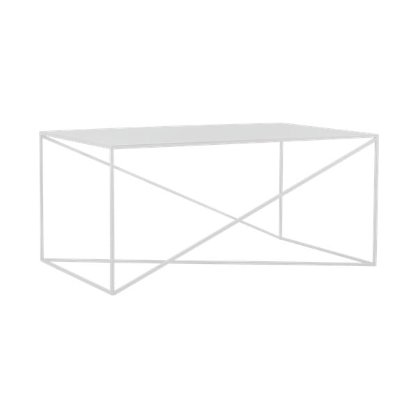Bílý konferenční stolek Custom Form Memo, 100 x 60 cm