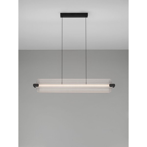 Mattmust klaasist hämardatav LED-rippvalgusti Emery - Nova Luce-image-4