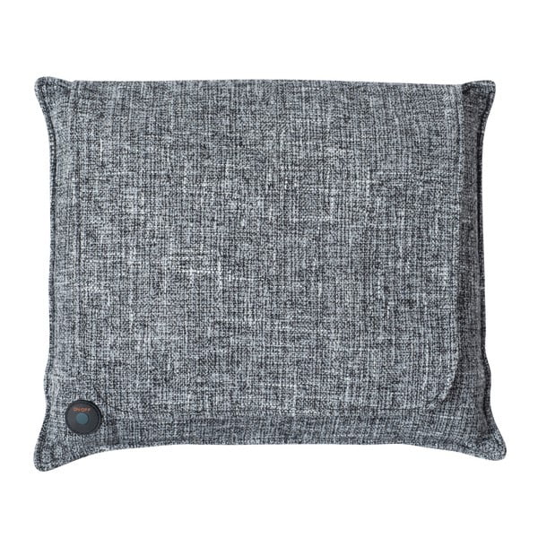 Šedý polštář Le Studio Tweed Relaxo Cushion, 36 x 31,5 cm