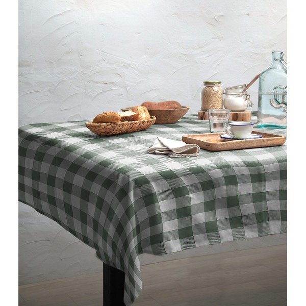 Laudlina Lino Green Vichy, 140 x 200 cm - Really Nice Things-image-1