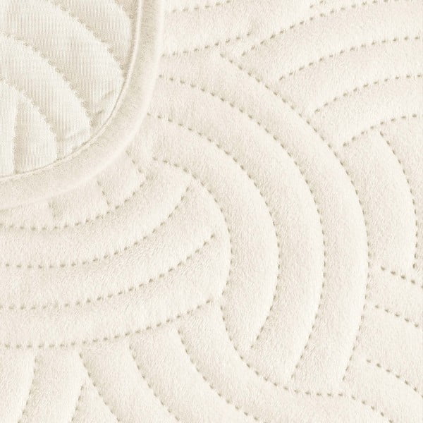 Beež sametist voodikate 220x240 cm Solange - douceur d'intérieur-image-4