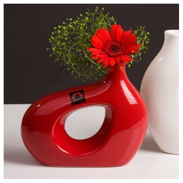 Váza Marna 18 cm, červená