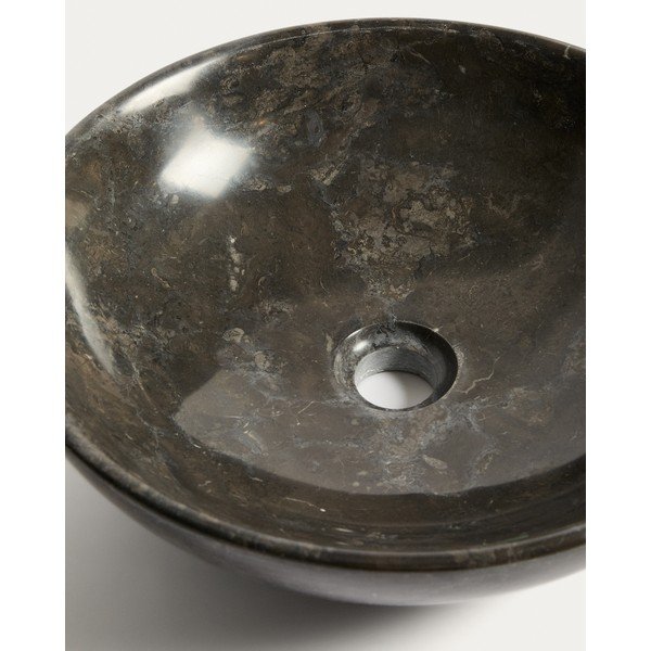 Halli kivist ümmargune kraanikauss ø 40 cm Darnen - Kave Home-image-4