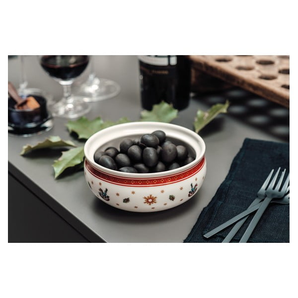 Punasest ja valgest portselanist suhkrukauss jõulumotiividega Villeroy & Boch - Villeroy&Boch-image-1