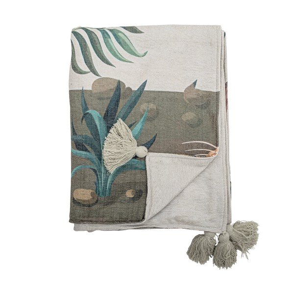 Roheline tekk 130x155 cm Peacock - Bloomingville