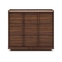 Pruun pähklipuidu spoonist kummut 100x78x50 cm Onix - Kave Home