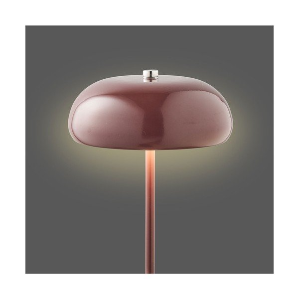 Burgundiapunane metallist laualamp (kõrgus 23 cm) Margate - House Nordic-image-4