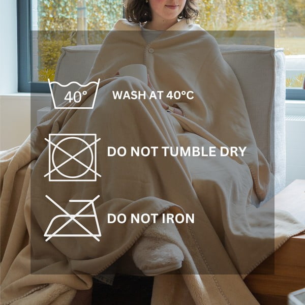 Elevandiluu värvi mikroplüüsist tekk 150x200 cm Tomo - Tiseco Home Studio-image-3