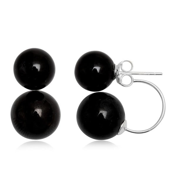 Náušnice Two Pearls Black
