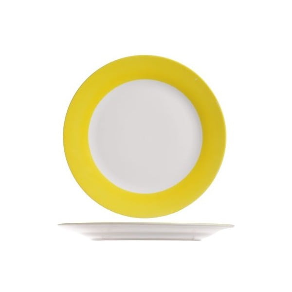 Set čtyř talířů, 27 cm, žlutý