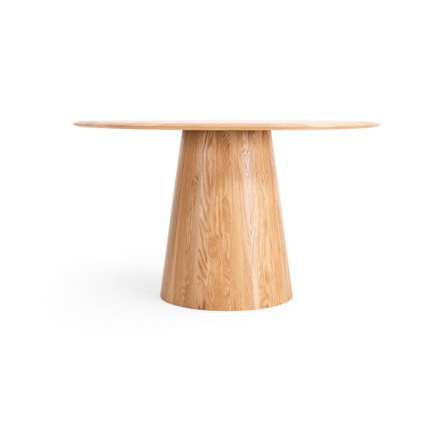 Ümmargune tammepuidust söögilaud ø 126 cm Mushroom - Gazzda-image-4