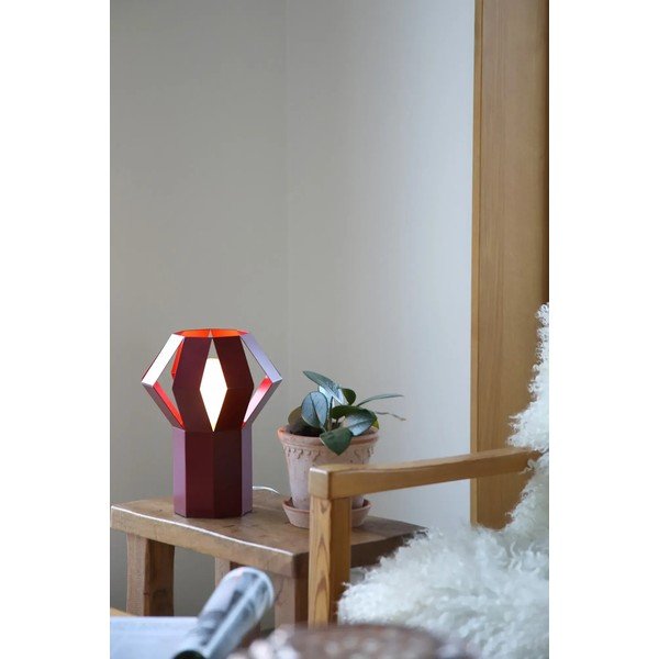 Punane metallist laualamp metallvarjuga (kõrgus 27 cm) Octa - Markslöjd-image-1