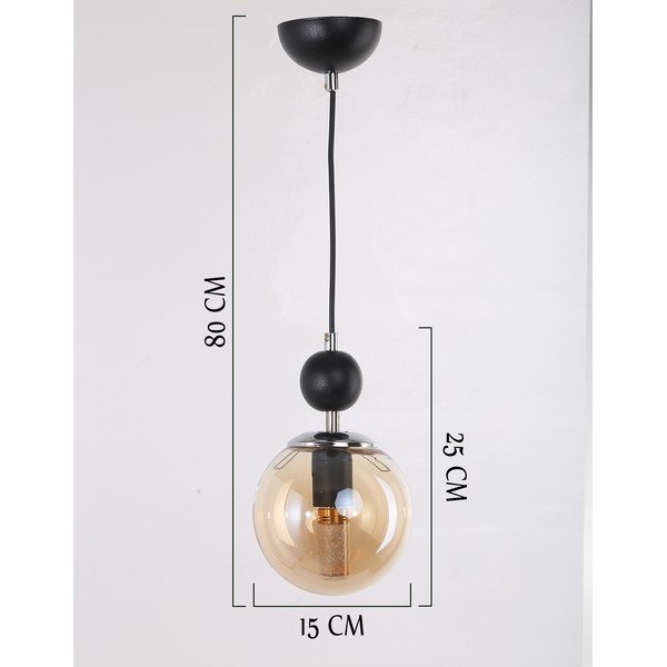 Must rippvalgusti  ø 15 cm Marble - Squid Lighting-image-2