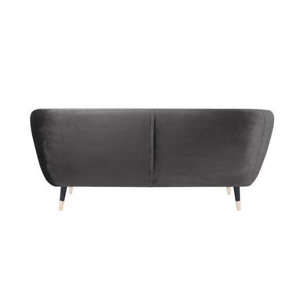 Šedá pohovka s černými nohami Mazzini Sofas Benito, 158 cm-image-4