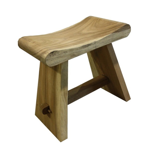 Stolička z neopracovaného dřeva mungur HSM collection Rondo