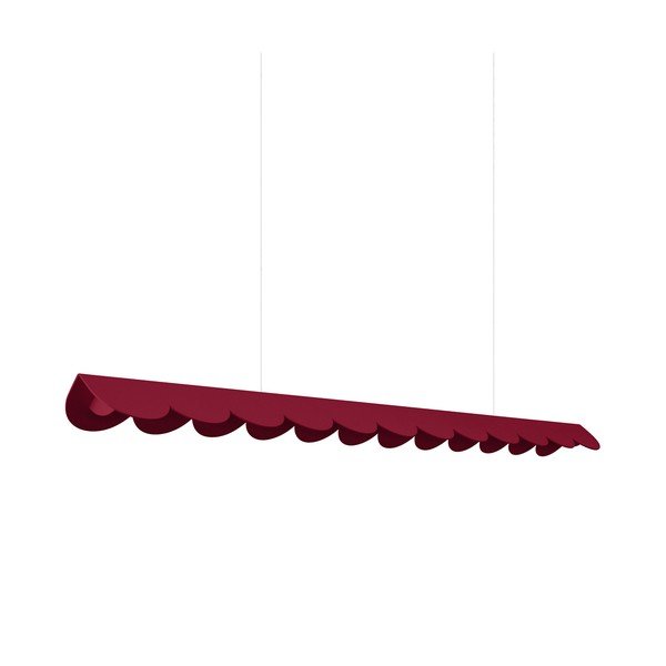 Burgundia värvi alumiiniumist LED-rippvalgusti BISCUIT - Thoro