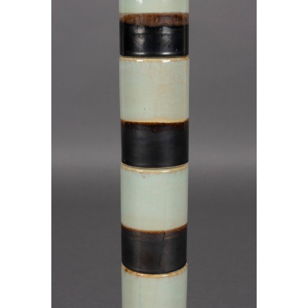 Tumepruun-salveiroheline põrandavalgusti tekstiilist varjuga (kõrgus 143 cm) Vertigo - Dutchbone-image-3