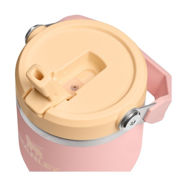 Virsikuvärvi roostevabast terasest termospudel 600 ml IceFlow™ Flip Straw 2.0 Tumbler Peach Rose - Stanley-image-2