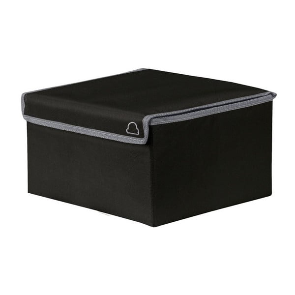 Černý úložný box Kleine Wolke Volta, 25 x 25 cm